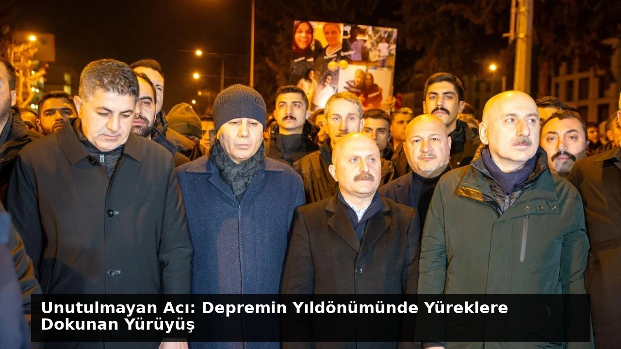 Unutulmayan Acı: Depremin Yıldönümünde Yüreklere Dokunan Yürüyüş