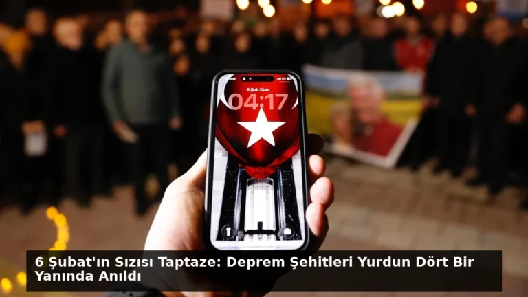 6 Şubat’ın Sızısı Taptaze: Deprem Şehitleri Yurdun Dört Bir Yanında Anıldı