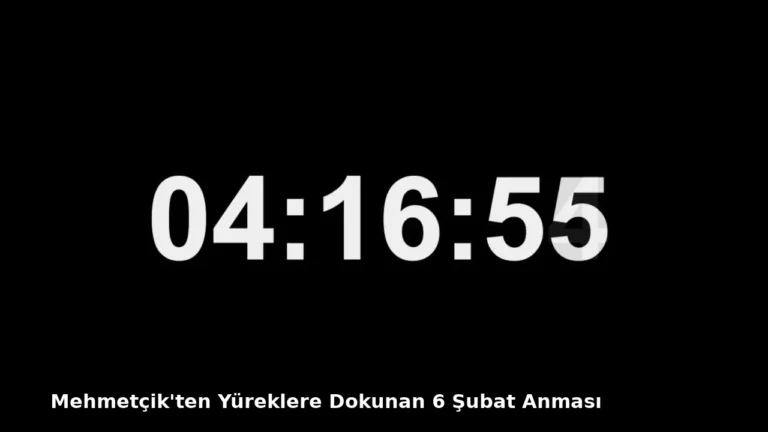 Mehmetçik’ten Yüreklere Dokunan 6 Şubat Anması