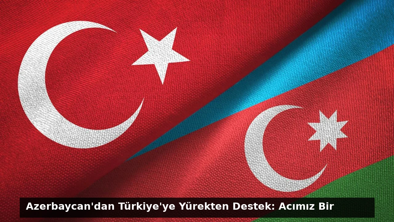Azerbaycan’dan Türkiye’ye Yürekten Destek: Acımız Bir
