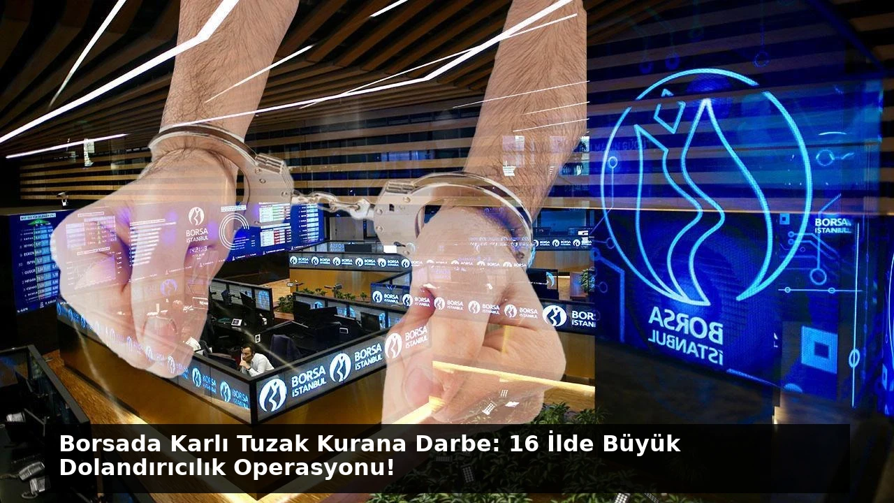 Borsada Karlı Tuzak Kurana Darbe: 16 İlde Büyük Dolandırıcılık Operasyonu!