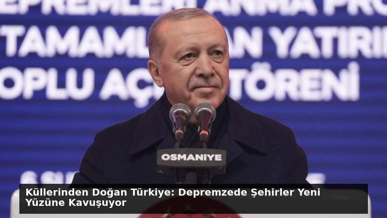 Küllerinden Doğan Türkiye: Depremzede Şehirler Yeni Yüzüne Kavuşuyor