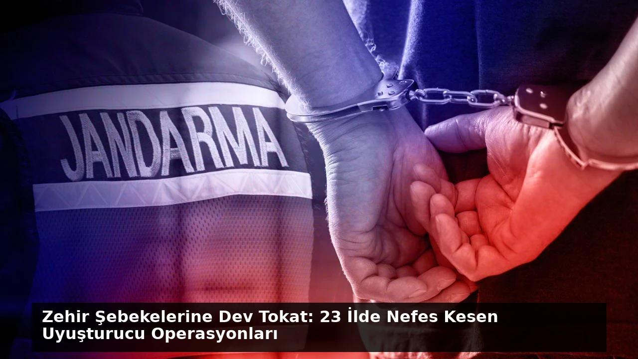Zehir Şebekelerine Dev Tokat: 23 İlde Nefes Kesen Uyuşturucu Operasyonları