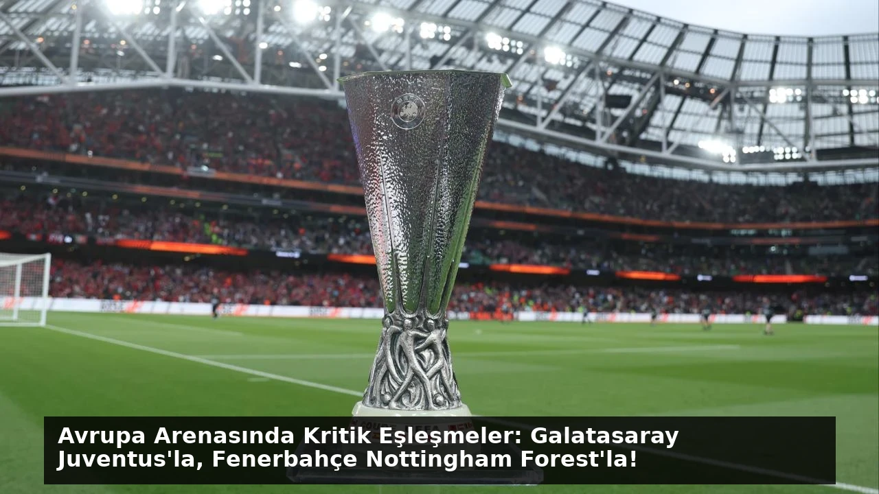 Avrupa Arenasında Kritik Eşleşmeler: Galatasaray Juventus’la, Fenerbahçe Nottingham Forest’la!