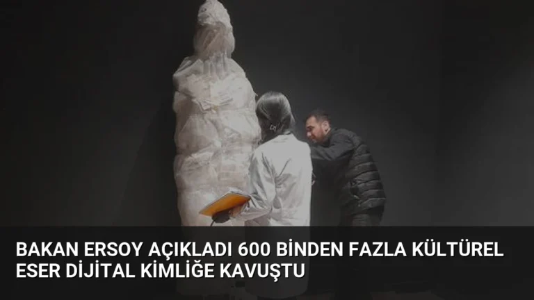 Bakan Ersoy Açıkladı 600 Binden Fazla Kültürel Eser Dijital Kimliğe Kavuştu