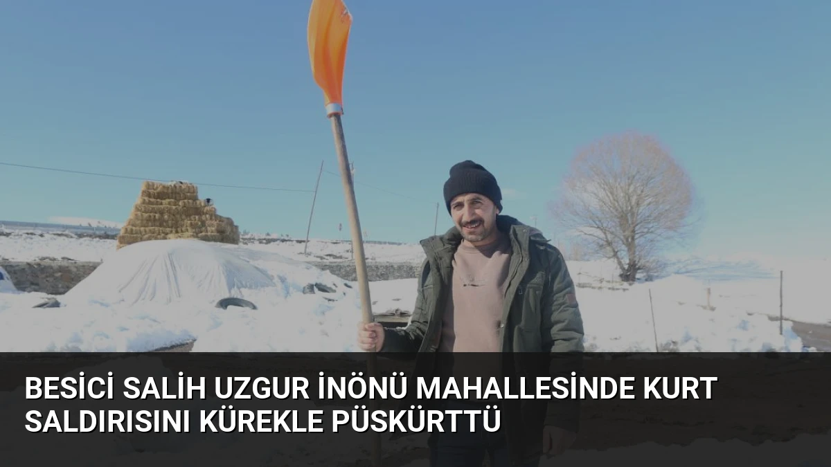 Besici Salih Uzgur İnönü Mahallesinde Kurt Saldırısını Kürekle Püskürttü