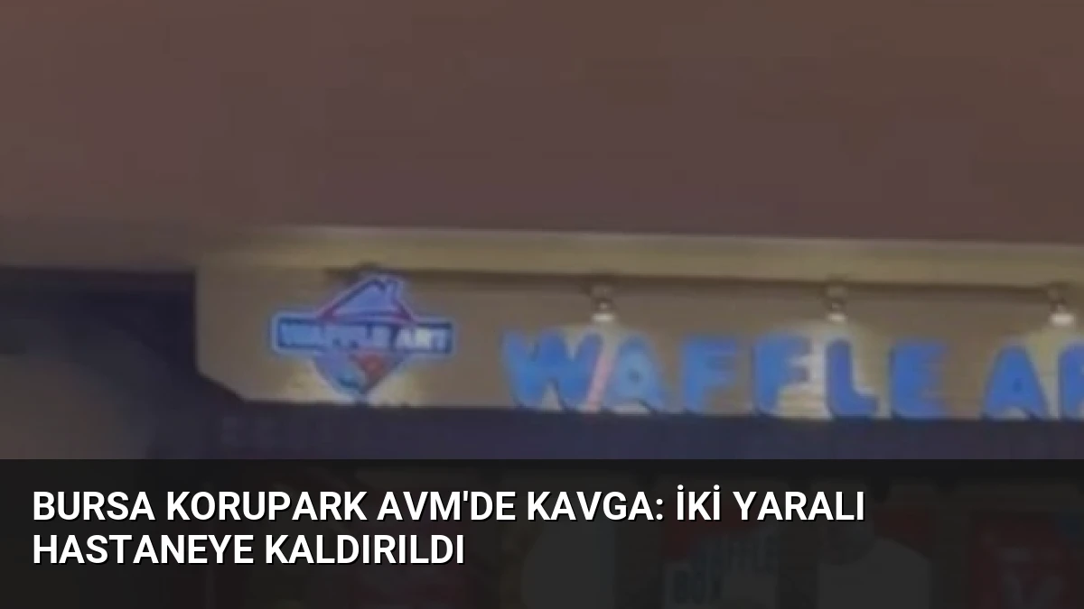 Bursa Korupark AVM’de Kavga: İki Yaralı Hastaneye Kaldırıldı