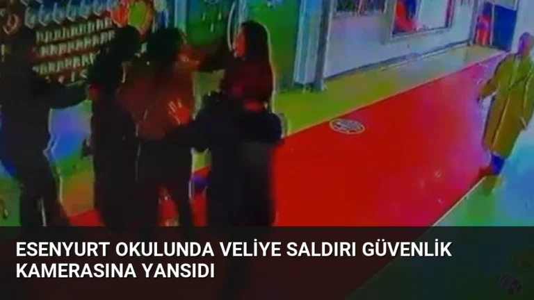 Esenyurt Okulunda Veliye Saldırı Güvenlik Kamerasına Yansıdı