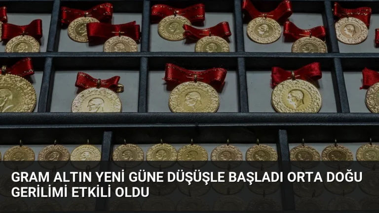 Gram Altın Yeni Güne Düşüşle Başladı Orta Doğu Gerilimi Etkili Oldu