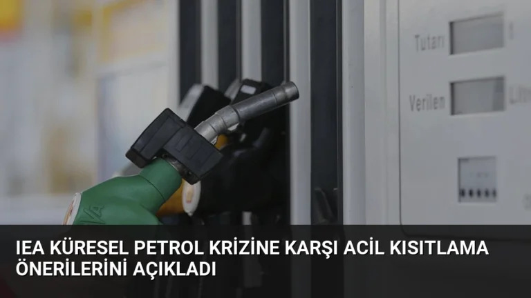 IEA Küresel Petrol Krizine Karşı Acil Kısıtlama Önerilerini Açıkladı