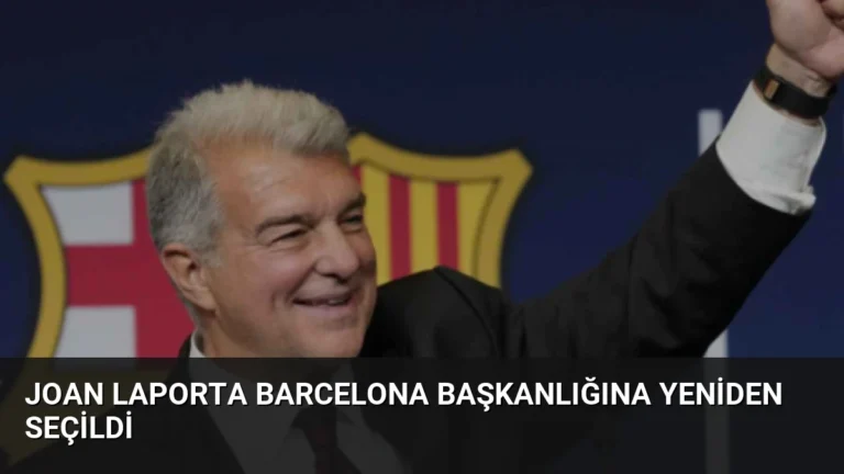 Joan Laporta Barcelona Başkanlığına Yeniden Seçildi