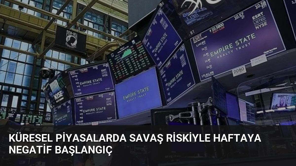 Küresel Piyasalarda Savaş Riskiyle Haftaya Negatif Başlangıç