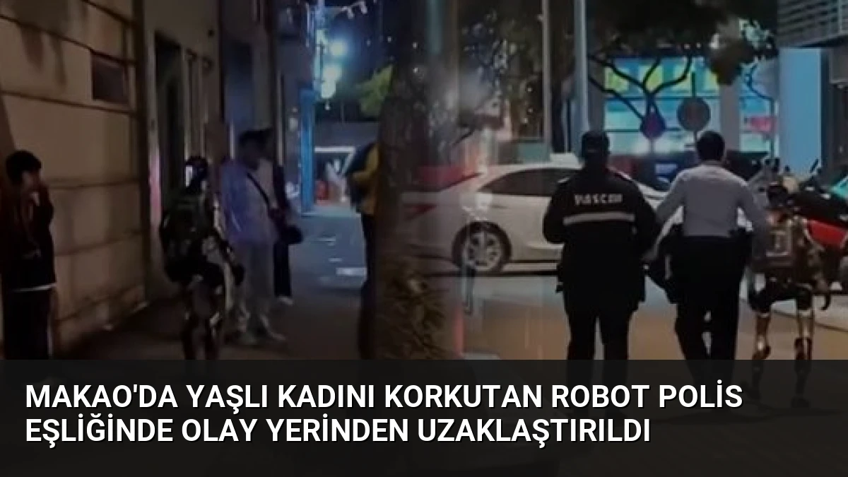 Makao’da Yaşlı Kadını Korkutan Robot Polis Eşliğinde Olay Yerinden Uzaklaştırıldı