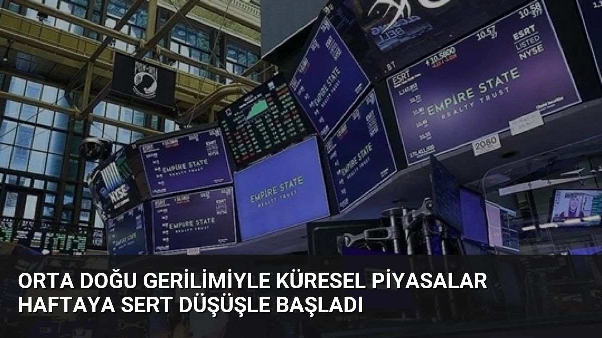 Orta Doğu Gerilimiyle Küresel Piyasalar Haftaya Sert Düşüşle Başladı