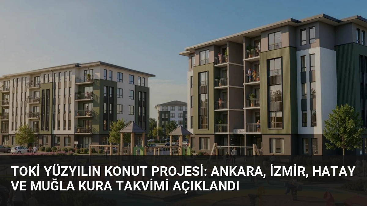 TOKİ Yüzyılın Konut Projesi: Ankara, İzmir, Hatay ve Muğla Kura Takvimi Açıklandı