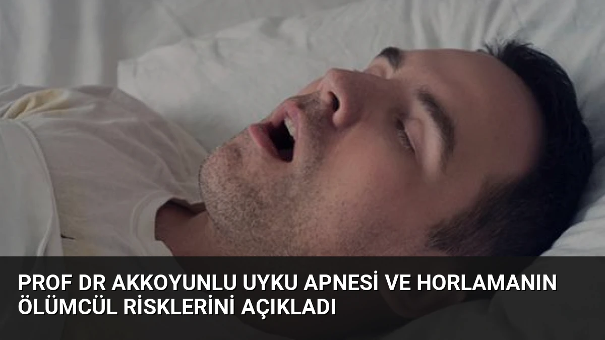 Prof Dr Akkoyunlu Uyku Apnesi ve Horlamanın Ölümcül Risklerini Açıkladı