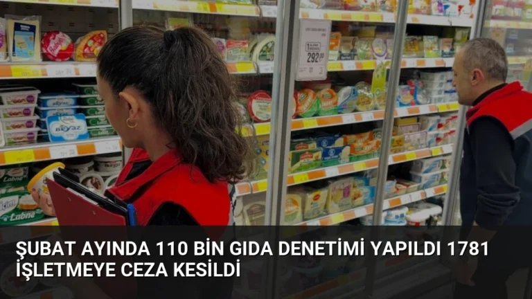 Şubat Ayında 110 Bin Gıda Denetimi Yapıldı 1781 İşletmeye Ceza Kesildi