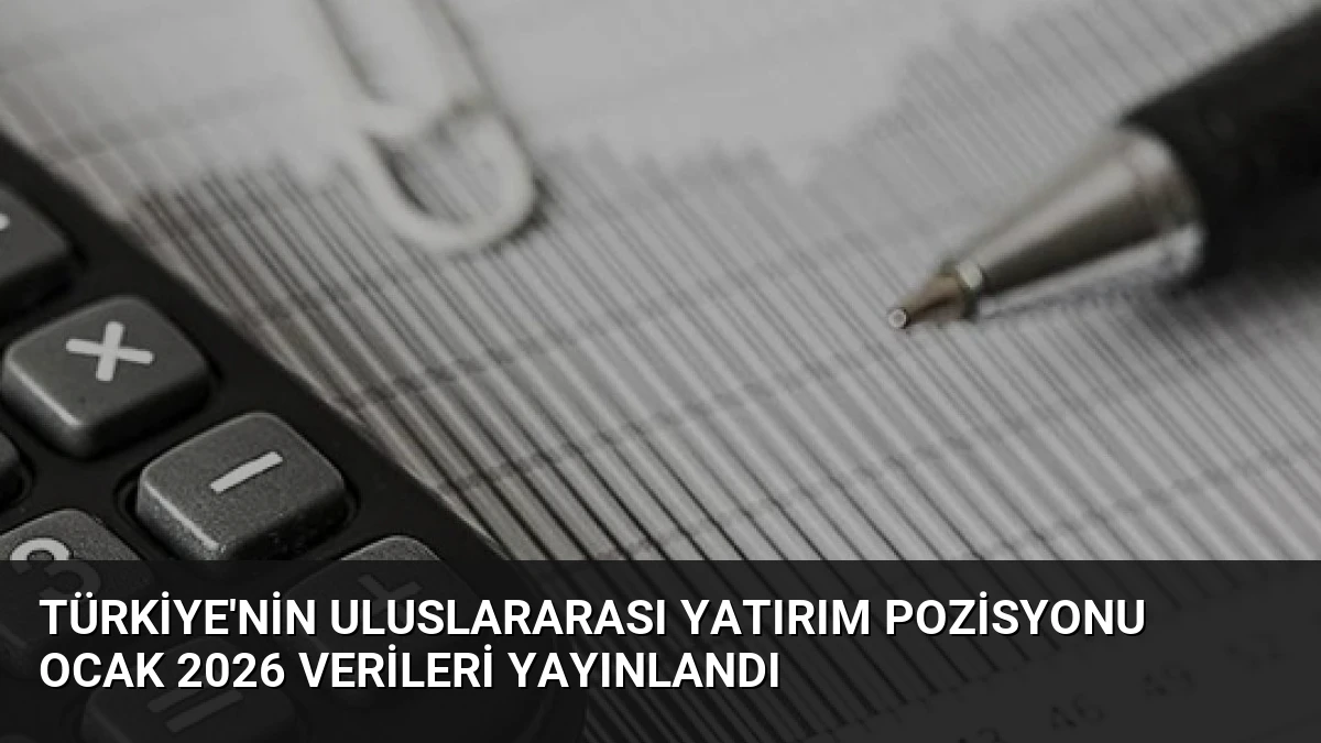 Türkiye’nin Uluslararası Yatırım Pozisyonu Ocak 2026 Verileri Yayınlandı