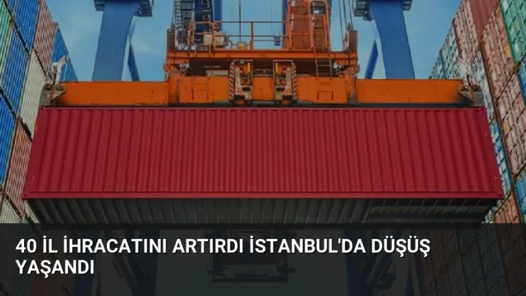 40 İl İhracatını Artırdı İstanbul’da Düşüş Yaşandı