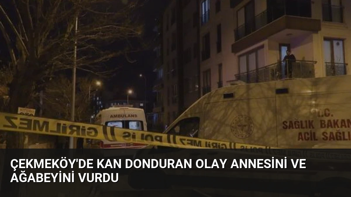 Çekmeköy’de Kan Donduran Olay Annesini ve Ağabeyini Vurdu