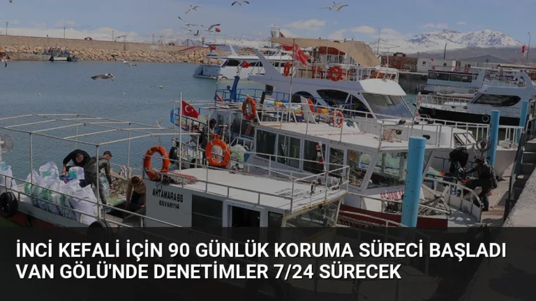 İnci Kefali İçin 90 Günlük Koruma Süreci Başladı Van Gölü’nde Denetimler 7/24 Sürecek