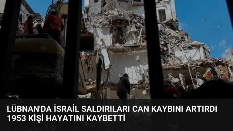 Lübnan’da İsrail Saldırıları Can Kaybını Artırdı 1953 Kişi Hayatını Kaybetti