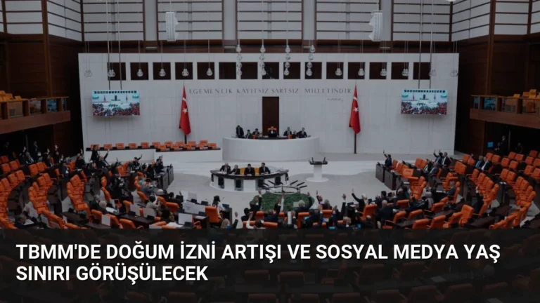 TBMM’de Doğum İzni Artışı ve Sosyal Medya Yaş Sınırı Görüşülecek
