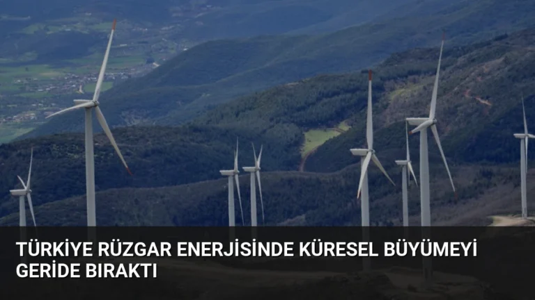 Türkiye Rüzgar Enerjisinde Küresel Büyümeyi Geride Bıraktı