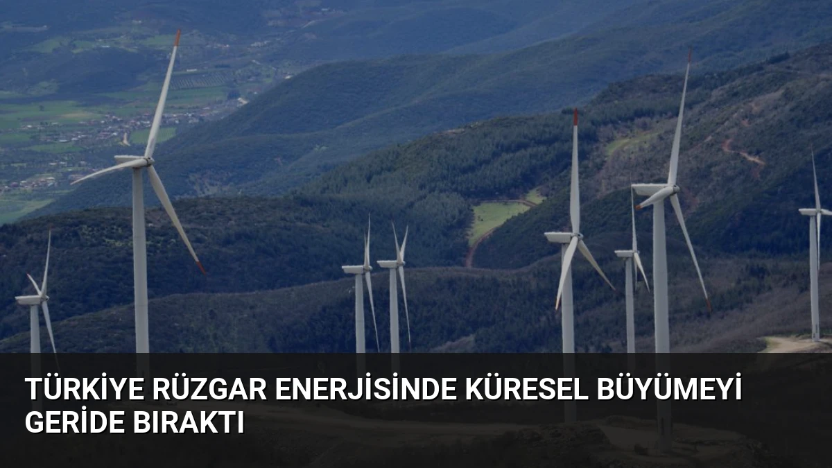 Türkiye Rüzgar Enerjisinde Küresel Büyümeyi Geride Bıraktı