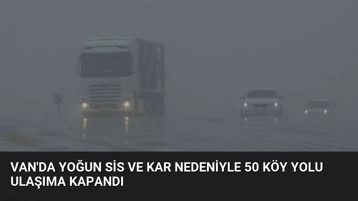 Van’da Yoğun Sis ve Kar Nedeniyle 50 Köy Yolu Ulaşıma Kapandı