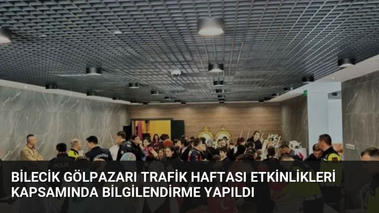 Bilecik Gölpazarı Trafik Haftası Etkinlikleri Kapsamında Bilgilendirme Yapıldı