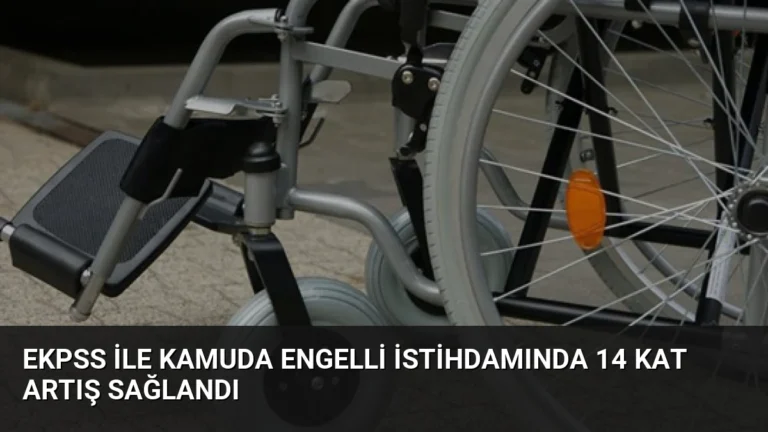EKPSS İle Kamuda Engelli İstihdamında 14 Kat Artış Sağlandı