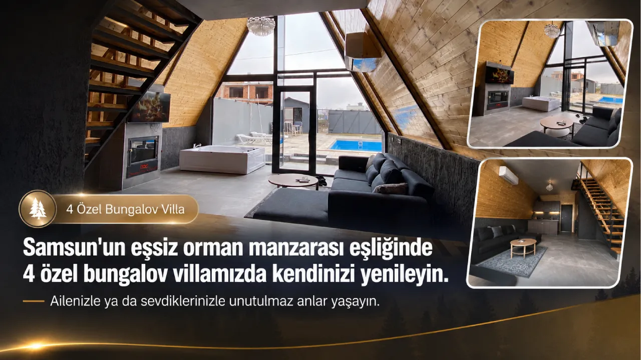 Atakum Havuzlu Bungalov İle İlçenin Yükselen Konaklama Tercihi