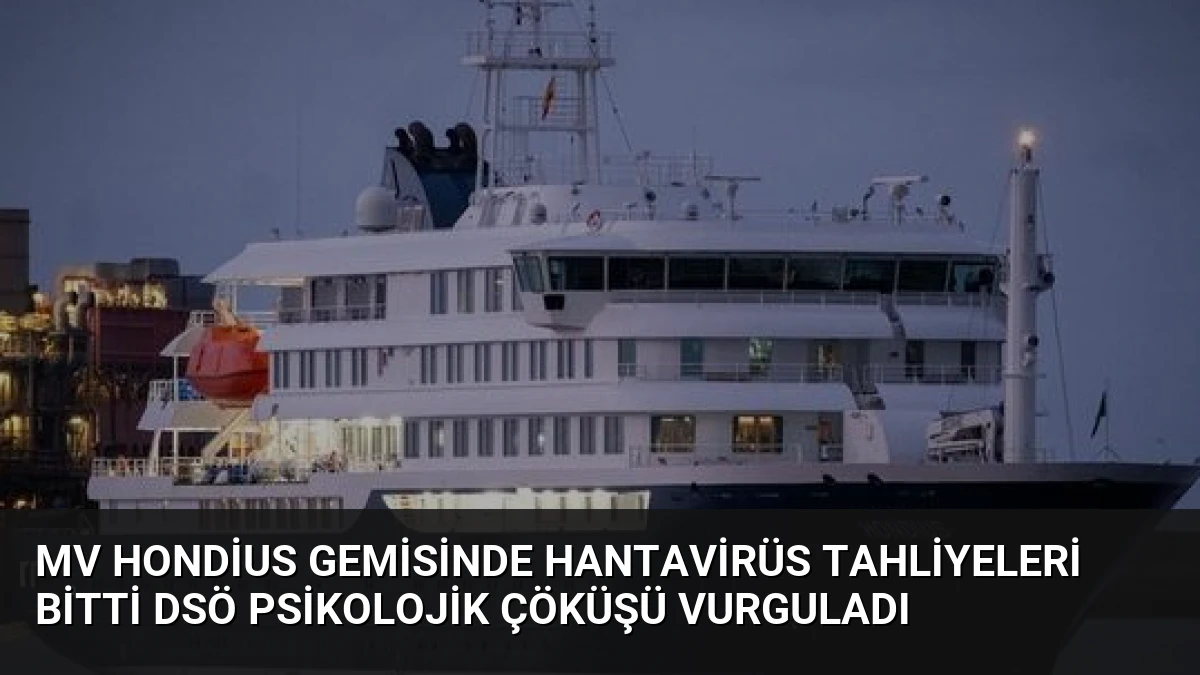 MV Hondius Gemisinde Hantavirüs Tahliyeleri Bitti DSÖ Psikolojik Çöküşü Vurguladı