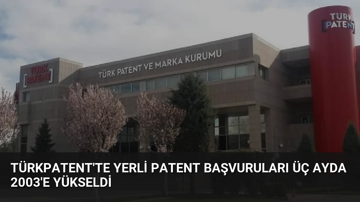 TÜRKPATENT’te Yerli Patent Başvuruları Üç Ayda 2003’e Yükseldi