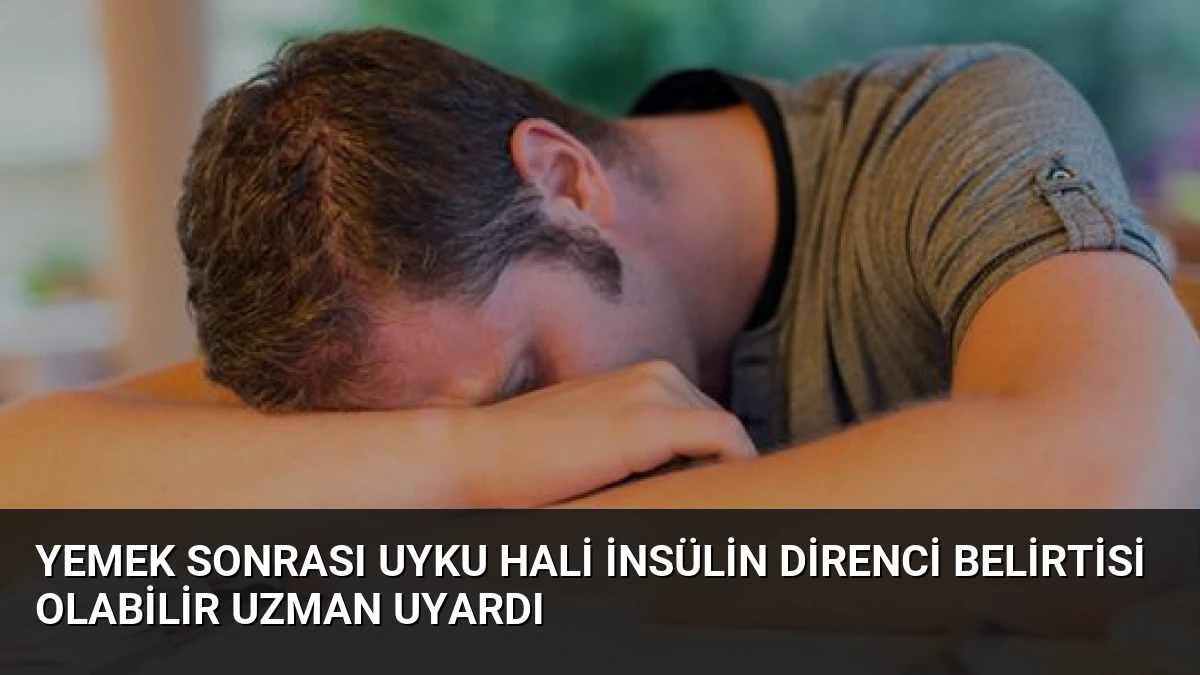 Yemek Sonrası Uyku Hali İnsülin Direnci Belirtisi Olabilir Uzman Uyardı