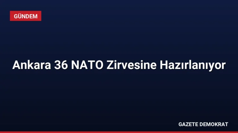 Ankara 36 NATO Zirvesine Hazırlanıyor