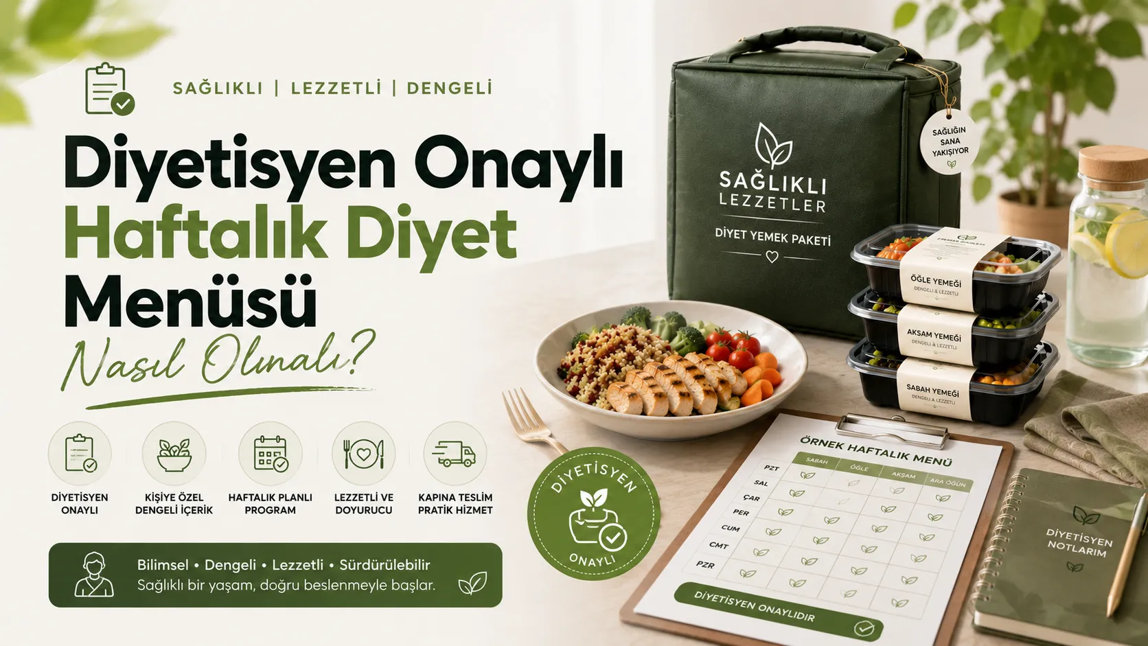 Diyetisyen Onaylı Haftalık Diyet Menüsü Nasıl Olmalı?