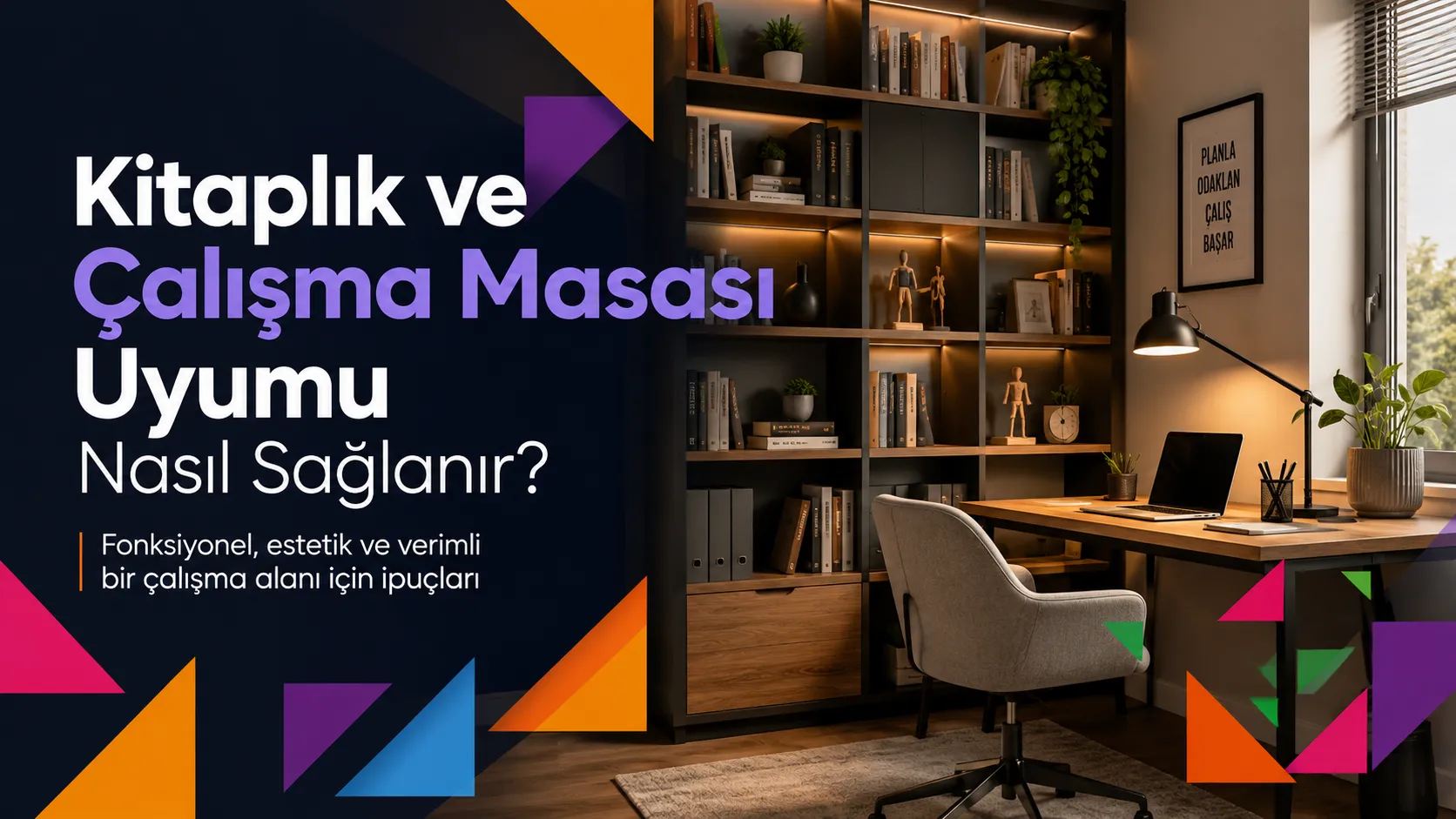 Kitaplık ve Çalışma Masası Uyumu Nasıl Sağlanır?