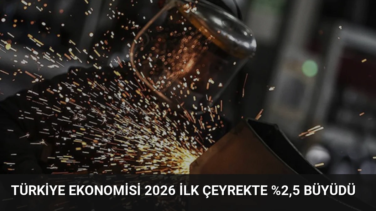 Türkiye ekonomisi 2026 ilk çeyrekte %2,5 büyüdü