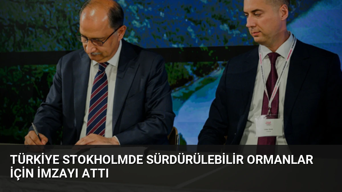 Türkiye Stokholmde Sürdürülebilir Ormanlar İçin İmzayı Attı