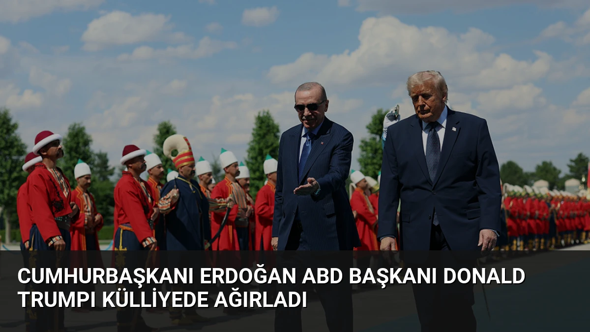 Cumhurbaşkanı Erdoğan ABD Başkanı Donald Trumpı Külliyede Ağırladı