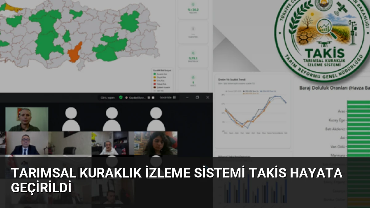 Tarımsal Kuraklık İzleme Sistemi TAKİS Hayata Geçirildi