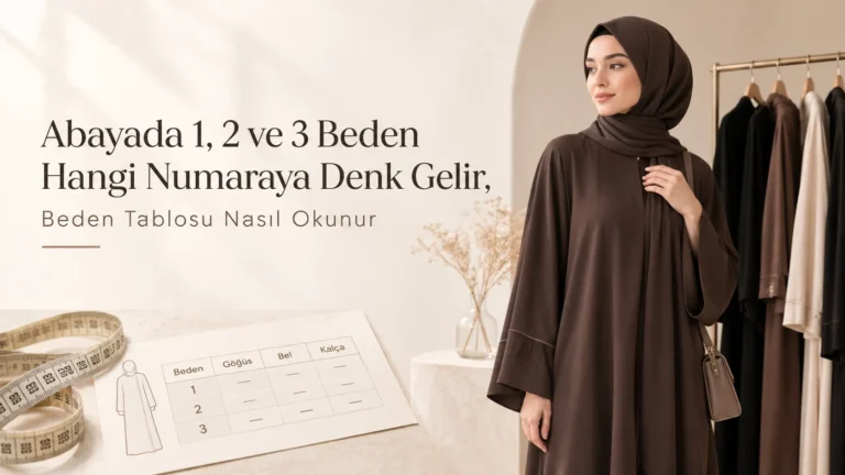 Abayada 1, 2 ve 3 Beden Hangi Numaraya Denk Gelir? Beden Tablosu Nasıl Okunur?