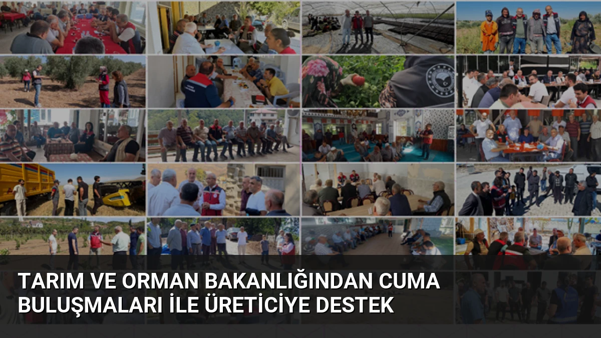 Tarım ve Orman Bakanlığından Cuma Buluşmaları ile Üreticiye Destek