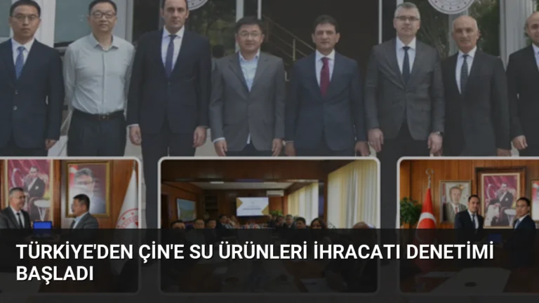 Türkiye’den Çin’e Su Ürünleri İhracatı Denetimi Başladı