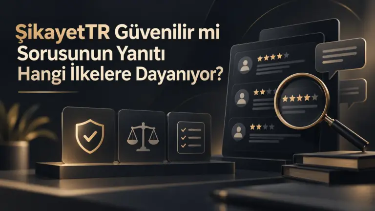 ŞikayetTR Güvenilir mi Sorusunun Yanıtı Hangi İlkelere Dayanıyor?