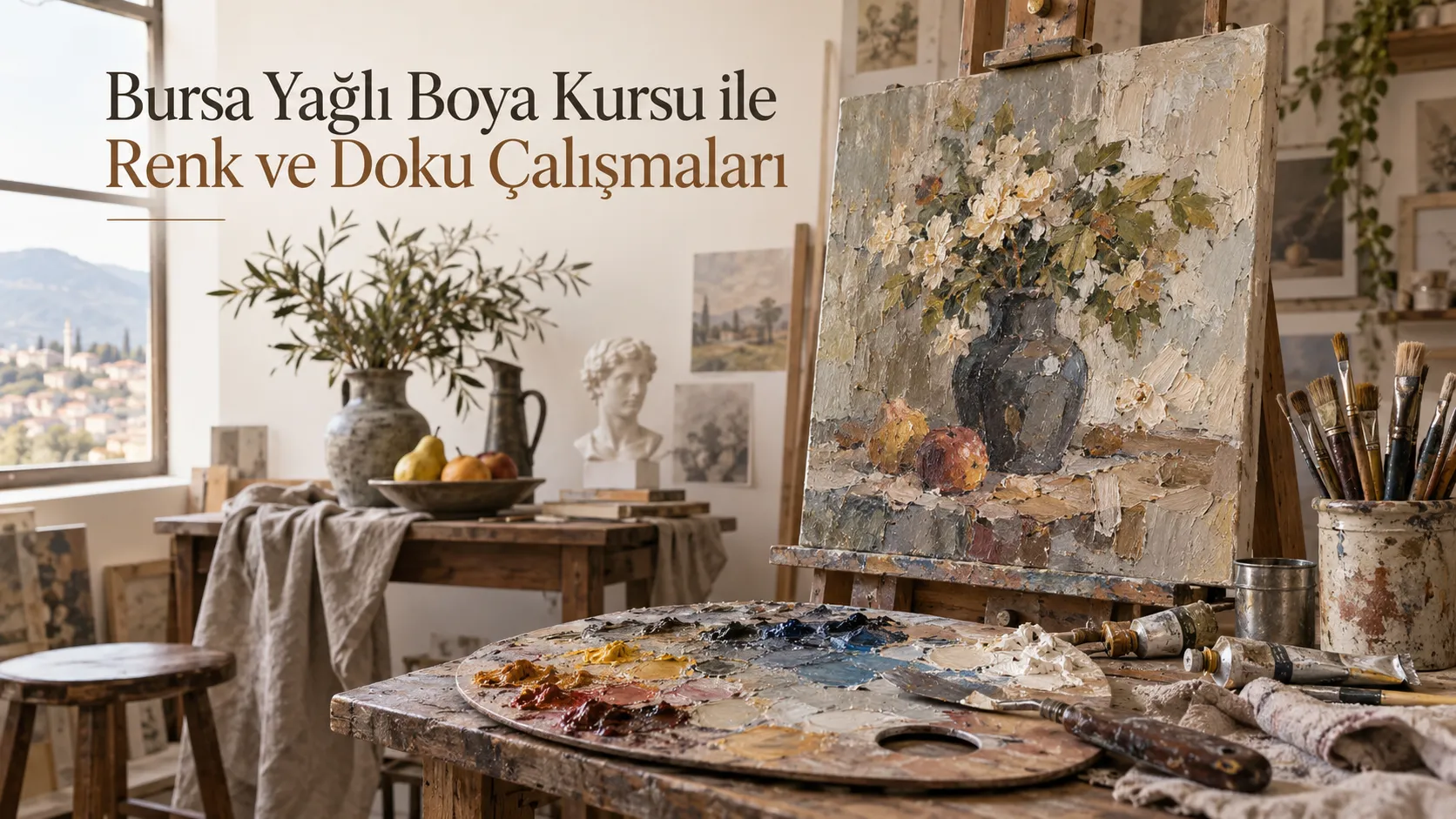 Bursa Yağlı Boya Kursu ile Renk ve Doku Çalışmaları