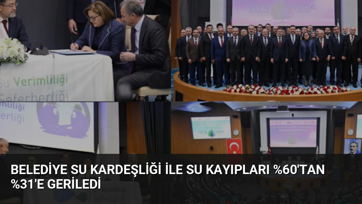 Belediye Su Kardeşliği ile Su Kayıpları %60’tan %31’e Geriledi